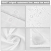 Waterproof Fabric Snap in Shower Curtain Liner Replacement 71 W
