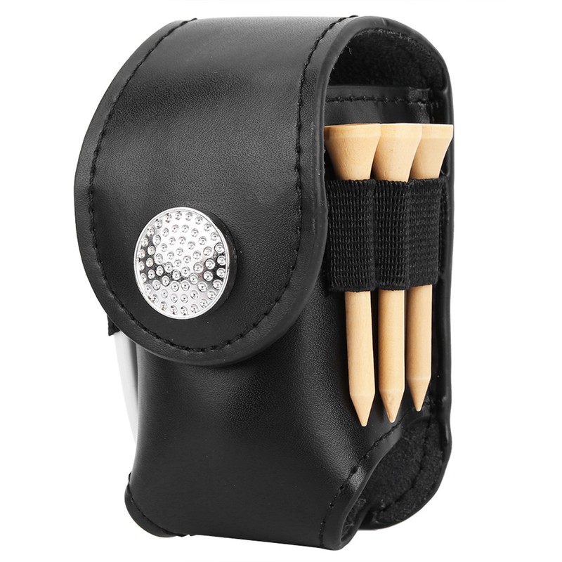 Mini PU Golf Ball Bag Pouch Holder with Golf Ball
