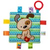 Taggies Crinkle Me Baby Toy, Brother Puppy , 6.5x6.5 Inch