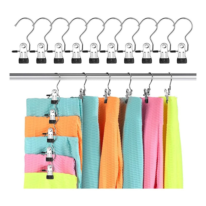 RANJOVER 30PCS Legging Organizer for Closet Pants Hangers Space Saving