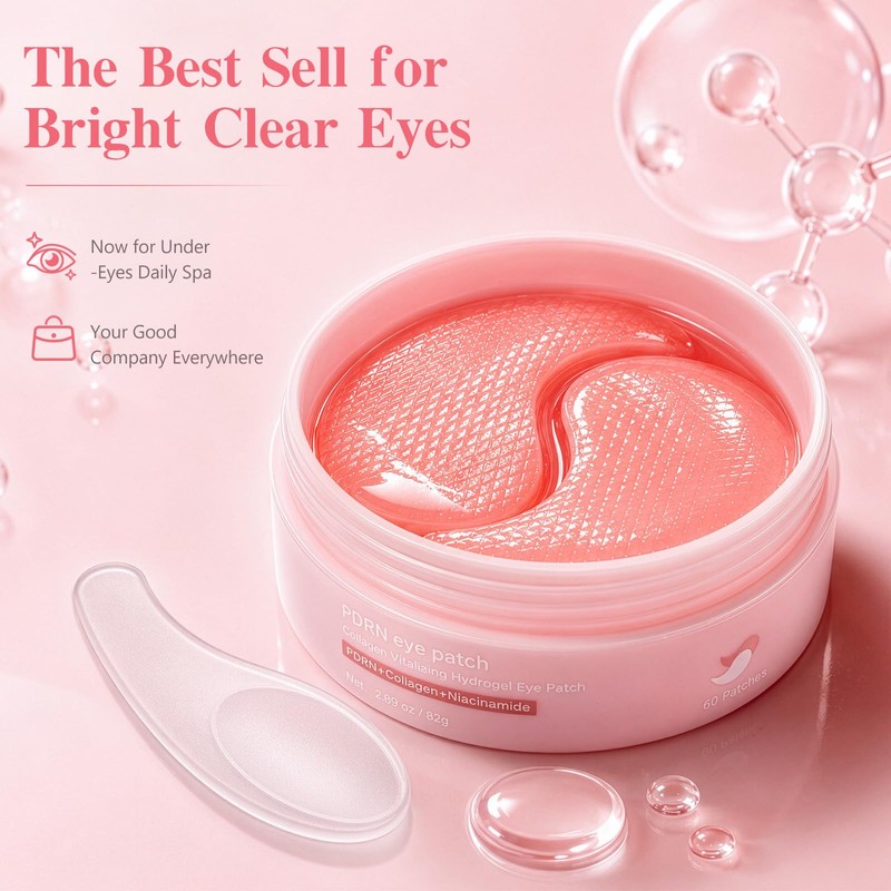 PDRN Under Eye Patches ,Salmon DNA Eye Mask for Wrinkle