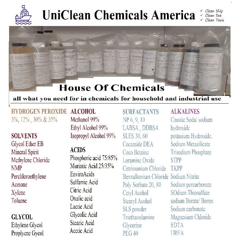 UniClean America Phosphoric Acid 85% - Rust Remover - Lime