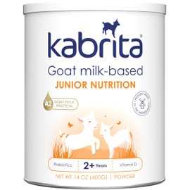 Kabrita Junior Goat Milk Powder for Kids - Easy to Digest Powdered Goat Milk Ages 2-7 - Immunity Boosting Containing Vitamin C, D, E, Protein & Calcium - Non-GMO Gentle on Sensitive Tummies - 14Oz