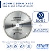 Rennie Tools - 260mm x 30mm x 80T TCT Circular