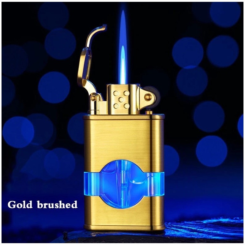 The Vintage Lighter Vintage Inspired Single Torch Lighter with See-thru