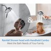 INAVAMZ 2-in-1 Shower Head with Handheld Combo: 2.5GPM Rainfall Shower