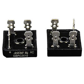 ASEMI GBPC2510 Bridge Rectifier Diode Through Hole Single Phase Rectifier with Heatsink (Pack of 2)