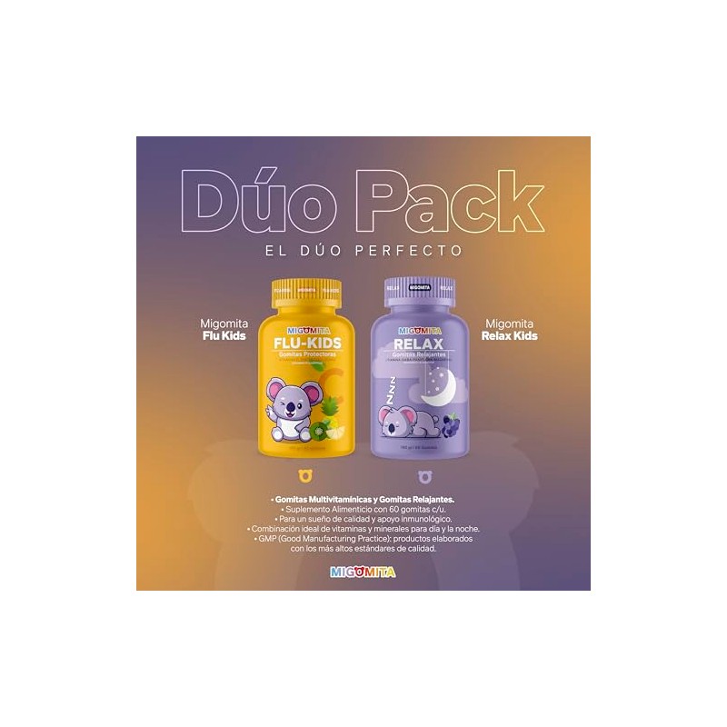 Migomita Relax + Flukids |Pack Día y Noche | 60
