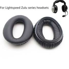 Replacement Ear Pads Soft Ear Cushions Ear Seals for Lightspeed Zulu,Sierra, Zulu.2, Zulu PFX Aviation Headset (Zulu Ear pad)