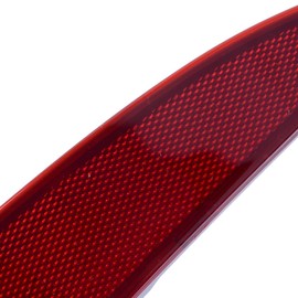 DAT AUTO Rear Left Driver & Right Passenger Side Pair Bumper Cover Reflector Lamp Marker Light Set Of 2 Replacement For 2012-2014 Toyota Yaris Hatchback Except SE Red Plastic Lens TO1184103 TO1185103