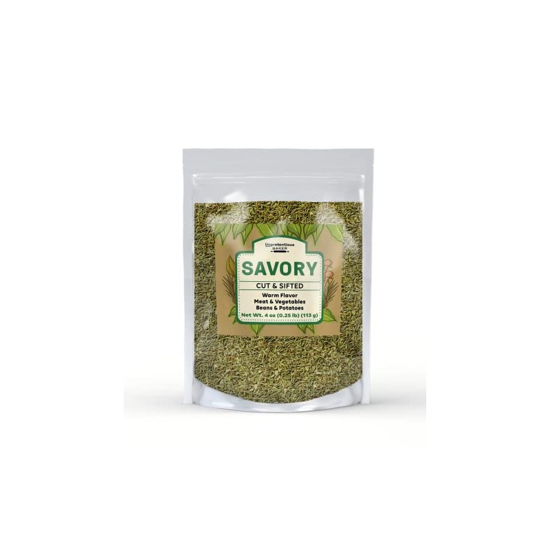 Unpretentious Savory, 4 oz, Cut & Sifted, Thyme-Like Flavor, Meat