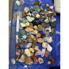 10 +Pounds MINING BUCKET Raw Rocks, Fossils & Tumbled Stones Christmas Gift Kid