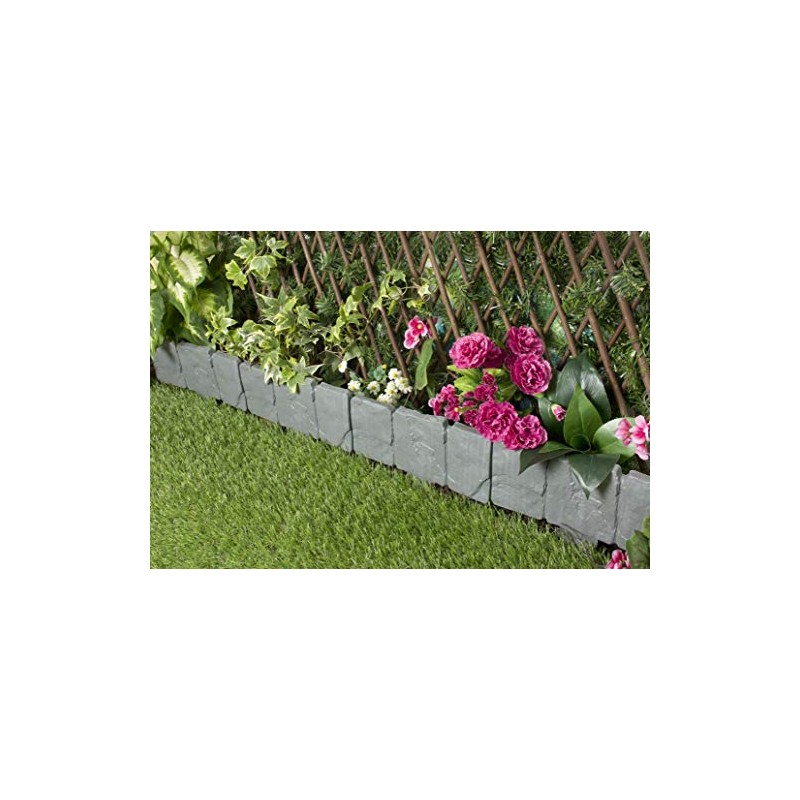 Dark Grey Lakeland Stone Hammer In Garden Border Edging (384)