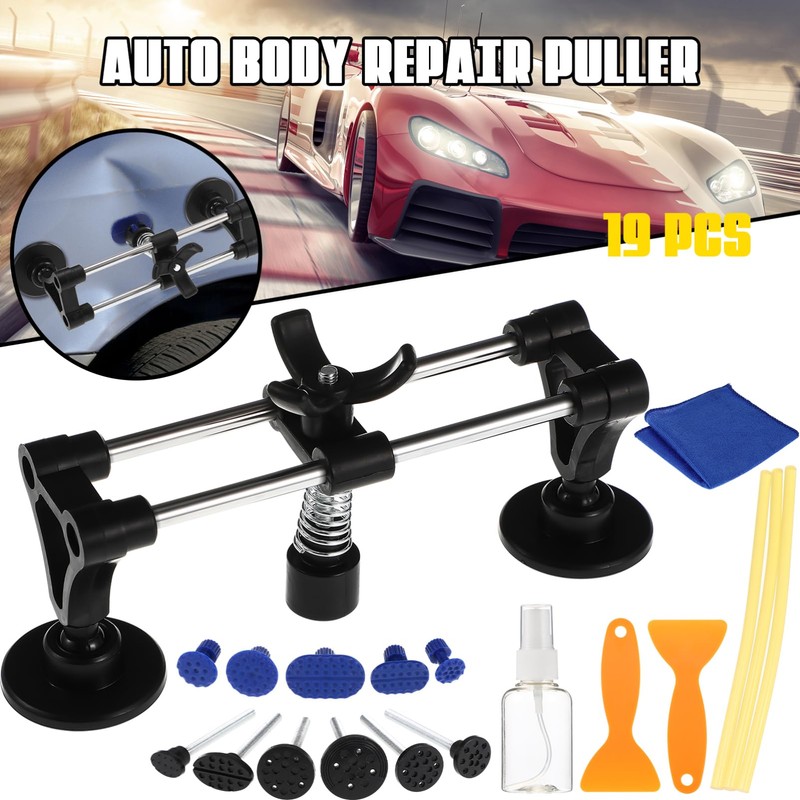 iplusmile Auto Body Dent Repair Kit, Car Dent Puller Bridge