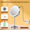 Erlingeryi 9" Magnifying Mirror with Lights 20X, Height Adjustable, Dimmable,