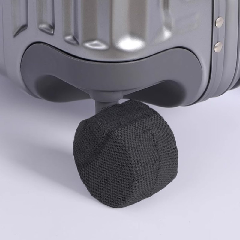 SHINETEC Luggage Suitcase Wheel Cover Socks - Noise-Reducing & Anti-Scratch
