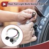 HEROFFIX 1 Pcs Car Rear Tail Light Bulb Socket Harness