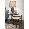 Creative Co-Op Grey Pewter Mantel Clock with Birds
