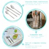 24x 19.5cm Economy Stainless Steel Dinner Forks - Silver Metal