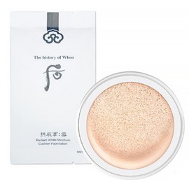 The Whoo Gongjinhyang Seol Brightening Moisture Glow Cushion Refill 13g / Cushion foundation that provides a moist and smooth moisture glow, No. 21, 1 piece / 더후 공진향 설 미백 수분광 쿠션 리필 13g / 촉촉하고 매끈한 수분광채로 표현해주는 쿠션 파운데이션, 21호, 1개