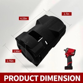 jufengyan 1Pcs 49-16-2563 Impact Driver Protective Boot Fit for Milwaukee M12 Fuel 1/2 and