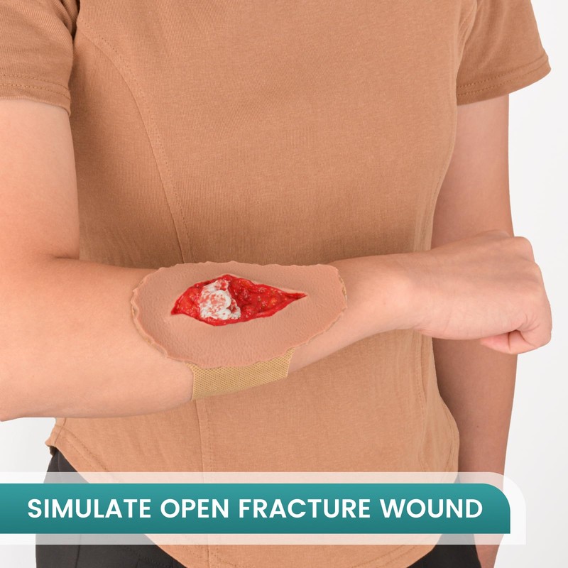 MedEduQuest Open Fracture Wound Packing Trainer, Wound Dressing Training Model,