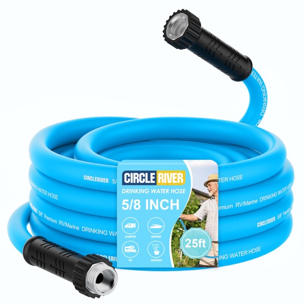 CircleRiver CircleRiver RV Water Hose 25FT, 5/8" Premium RV Drinking