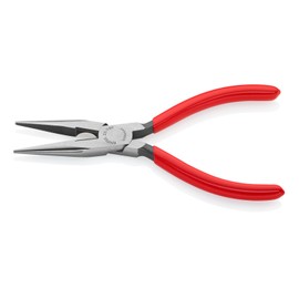 Knipex Snipe Nose Side Cutting Pliers (Radio Pliers) black atramentized, plastic coated 160 mm 25 01 160