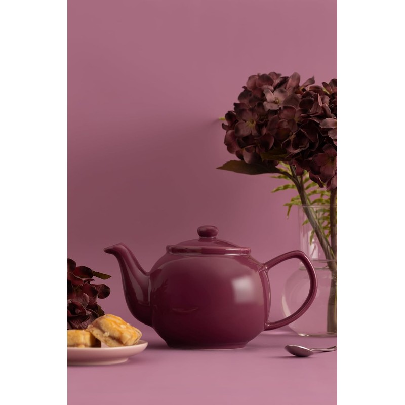 Price & Kensington Tetera de gres de 6 tazas, magenta