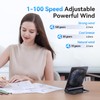 Desk Fan, 6.61''Ultra-thin 5000mAh Battery Powered Fan with Powerful Wind,100
