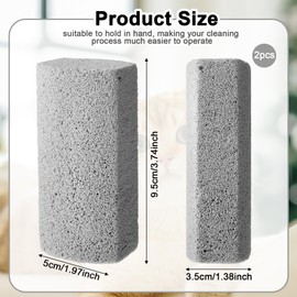 Pumice Stone, Pack of 2 Pet Hair Removal for Pet Hair, Pumice Stone Foot Care Tool, Cats and Dogs, Hair Remover, Pet Hair, Cleaning Animal Fur Stones for Couch, Bed Linen, Furniture