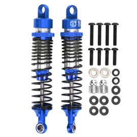 2Pcs 100mm RC Metal Shock Absorber Damper Set for HSP / RGT / Himoto / Redcat 1/10 RC CarDark Blue