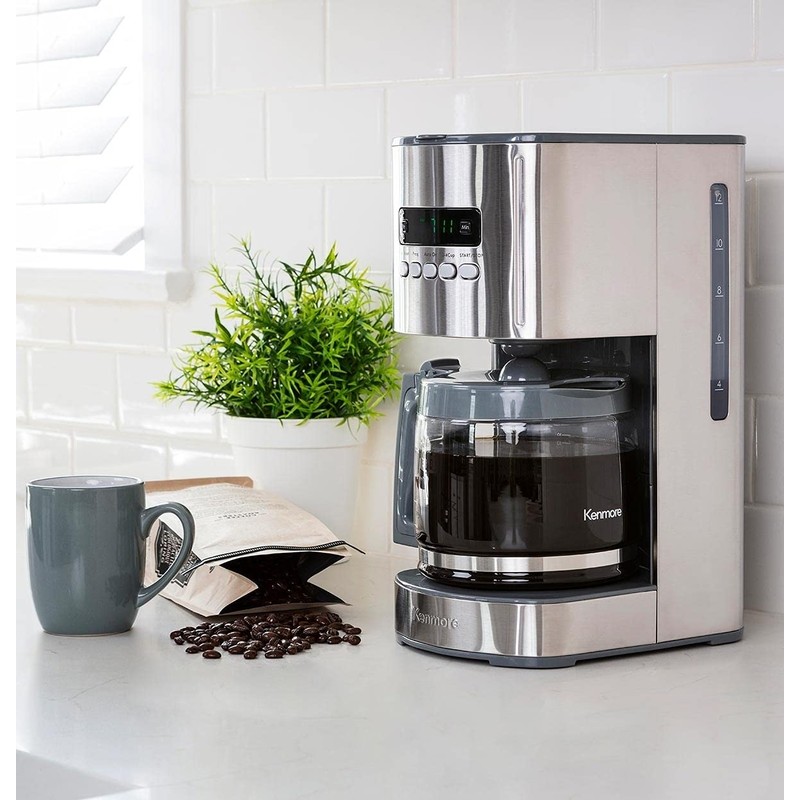 Kenmore 40706 12-Cup Programmable Aroma Control Coffee Maker in Stainless