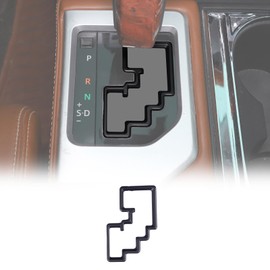 LLKUANG Car Center Console Gear Shift Panel Gear Track Decorative Frame Trim Compatible with Toyota Tundra 2014-2021 Gear Shifter Central Anti-Scratch Cover Interior Accessories(Matt black)