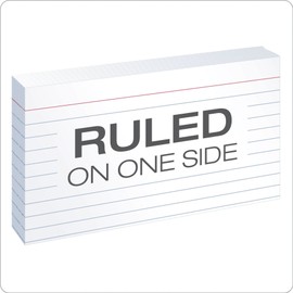 Oxford Ruled Index Cards, 3" x 5", White, 100-Pack (31)