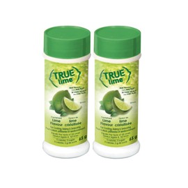 True Lime Shaker, 0 Calorie Drink Mix Packets, Sugar Free Flavoring Powder, Water Flavo Made with Real Limes, 65g (Pack of 2)