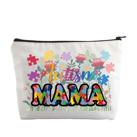 Autism Mama Gifts Autism Awareness Gifts Makeup Bag Autism Gifts for Moms Autism Mama Appreciation Gift Toiletry Bag (Autism Mama Bag)
