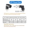 MSAEIQUN 1/8 Air hose fittings, Air fittings Male Elbow 1/8