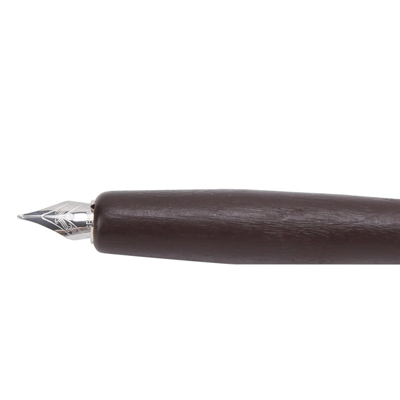 Dip Pen 4-Color Wood Pole Fountain Pen with Replaceable Nib