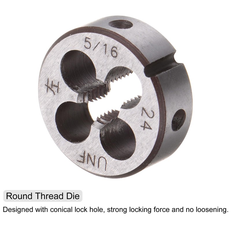 sourcing map 2pcs Tap and Die Set, 5/16-24 UNF Left
