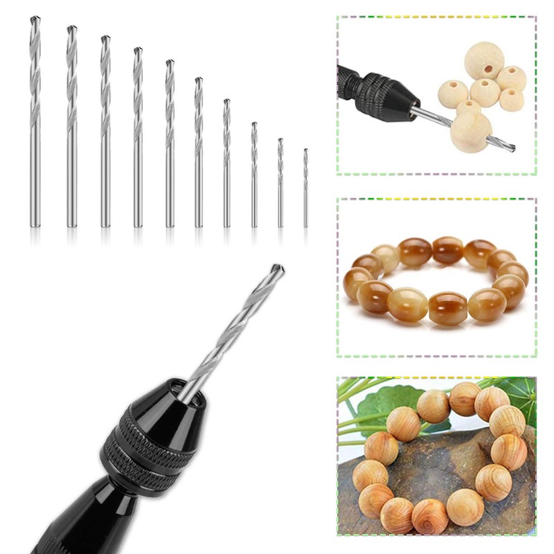 Hakkin 32 Pcs Pin Vise Hand Drill Kit for Jewelry