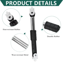 Washer Shock Absorbers 4PCS compatible with Maytag Whirlpool Washer WFW72HEDW0 WFW75HEFW0 MHW5100DW0 MHW3505FW1 MHW5100DW0 MHW6000XW2 WFW70HEBW0 MHW6000AW0 WFW87HEDW0 WFW88HEAW0 WFW95HEDW0