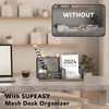 SUPEASY Mesh Pen Holder Desk Organizer, Office Supplies Pencil Storage