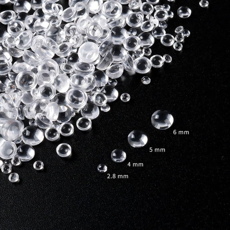 White Clear Dewdrop Water Droplets Embellishments for DIY Crafts Card