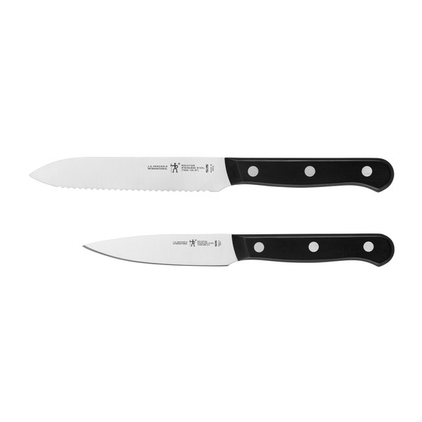 HENCKELS Solution Razor-Sharp 2-pc Vegetable Knife Set, Tomato Knife, German Engineered Informed by 100+ Years of Mastery, Serrated Utility Knife