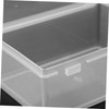 Kisangel 3pcs Transparent Card Storage Box Multi Purpose Organizer for