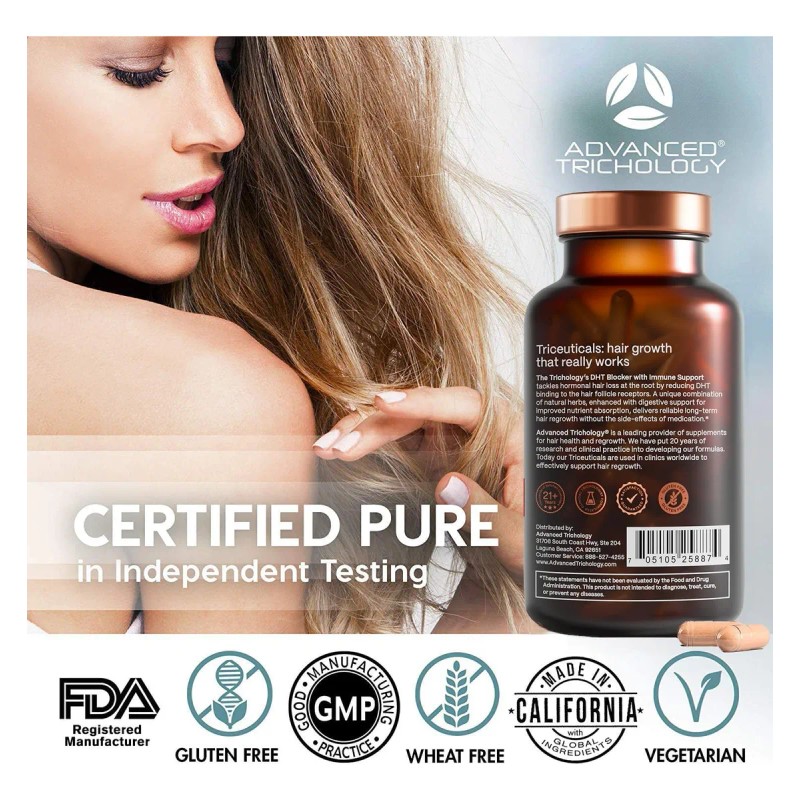 Advanced Trichology Dht Blocker Apoyo Inmunolgico 120 Cps Sin Sabor