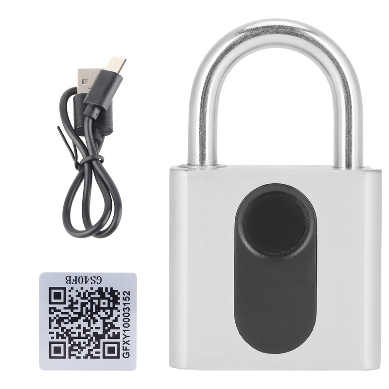 Bluetooth Padlock Intelligent Fingerprint Phone APP Lock Set for Dormitory