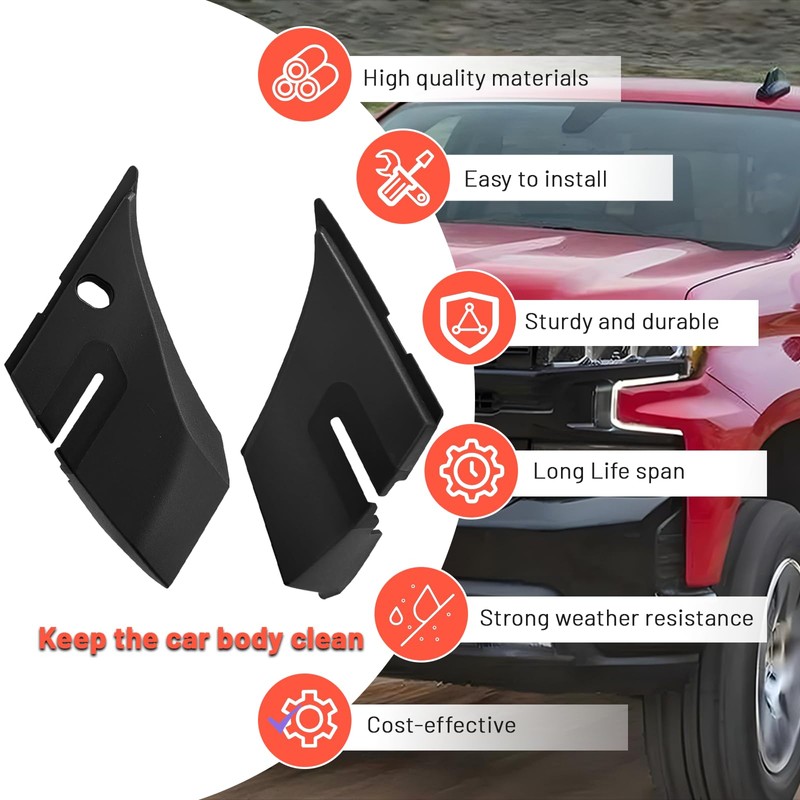 LYZNB Windshield Wiper Cowl End Panel fit for Chevy Silverado