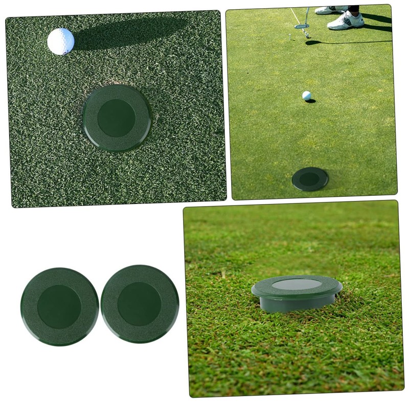 BESPORTBLE 3Pcs Golf Putting Hole Cup Cover Durable Plastic Golfs